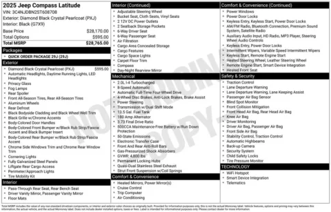 More photos of 2025 Jeep Compass Latitude at D3 Chrysler Dodge Jeep Ram, AR