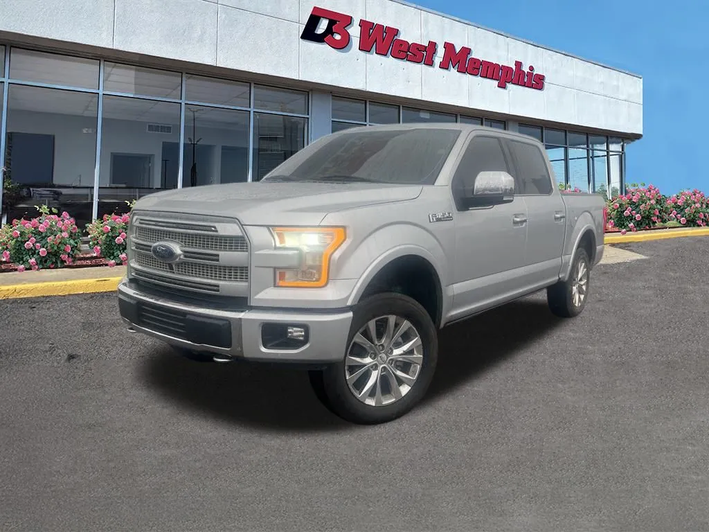 Silver 2015 Ford F-150 Platinum for sale in West Memphis, AR
