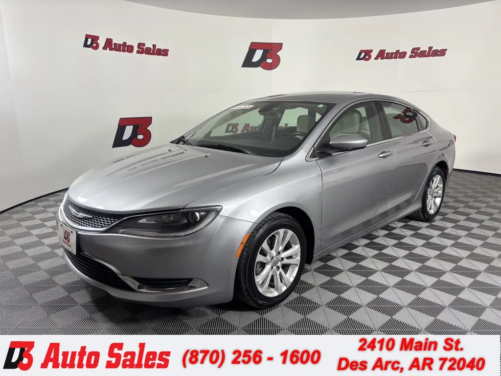 Silver 2016 Chrysler 200 Limited for sale in Des Arc, AR