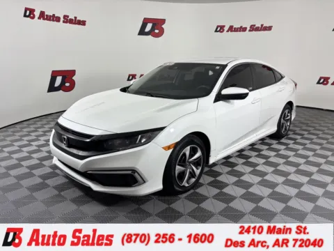 White 2019 Honda Civic LX for sale in Des Arc, AR