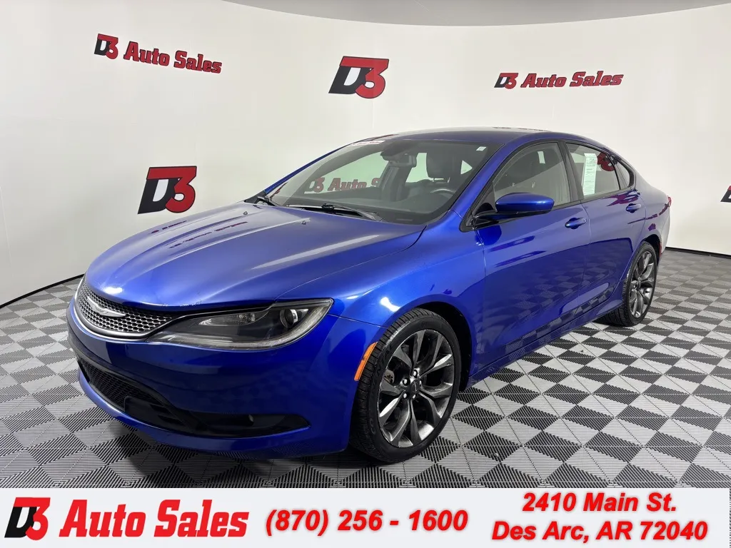 Blue 2015 Chrysler 200 S for sale in Des Arc, AR