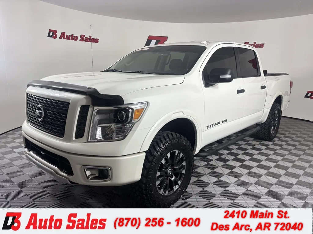 White 2019 Nissan Titan PRO-4X for sale in Des Arc, AR
