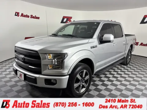 Silver 2017 Ford F-150 Lariat for sale in Des Arc, AR
