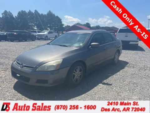 Silver 2007 Honda Accord EX-L for sale in Des Arc, AR