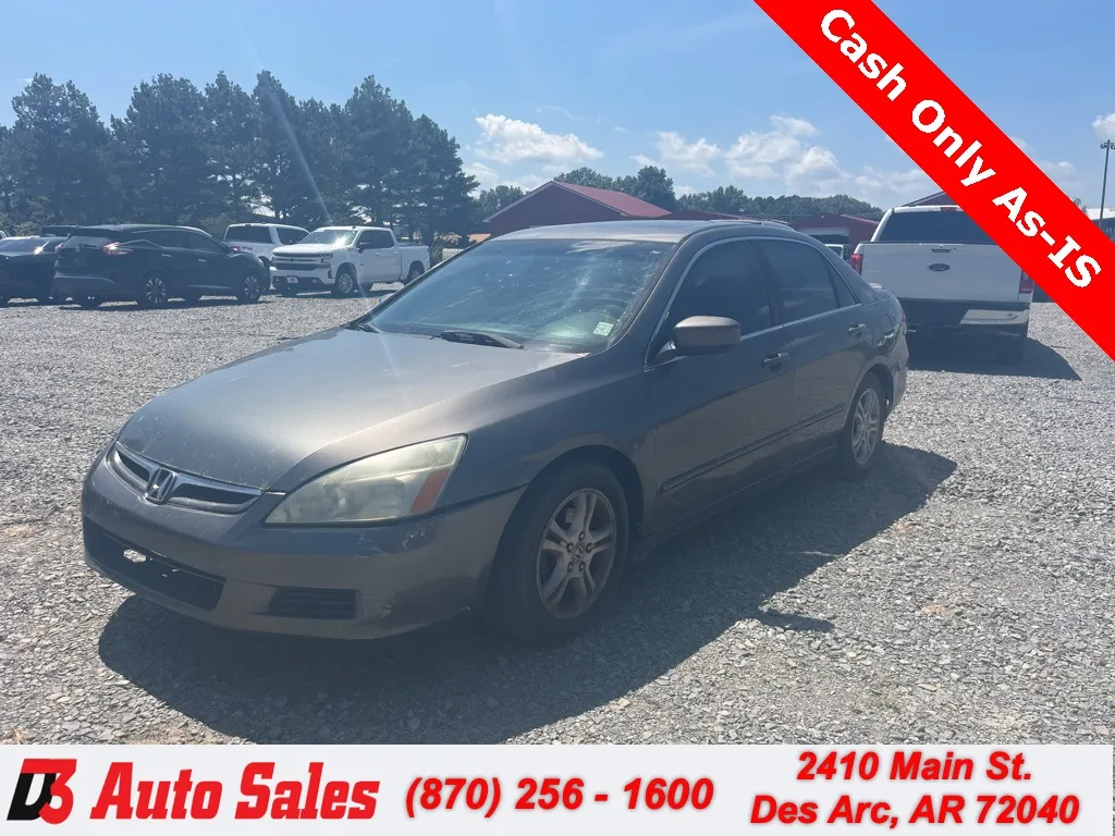 Silver 2007 Honda Accord EX-L for sale in Des Arc, AR