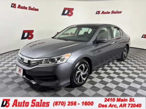 Gray 2016 Honda Accord LX for sale in Des Arc, AR