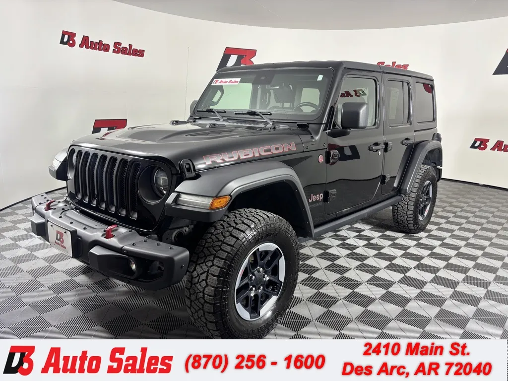 Black 2019 Jeep Wrangler Unlimited Rubicon for sale in Des Arc, AR