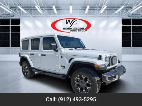 White 2025 Jeep Wrangler Sahara for sale in Douglas, GA
