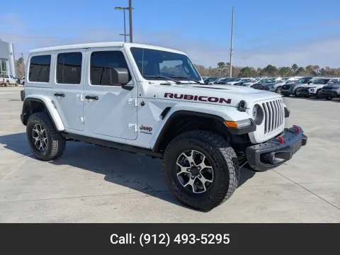 White 2019 Jeep Wrangler Unlimited Rubicon for sale in Douglas, GA