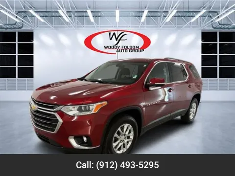Red 2020 Chevrolet Traverse LT Cloth for sale in Douglas, GA