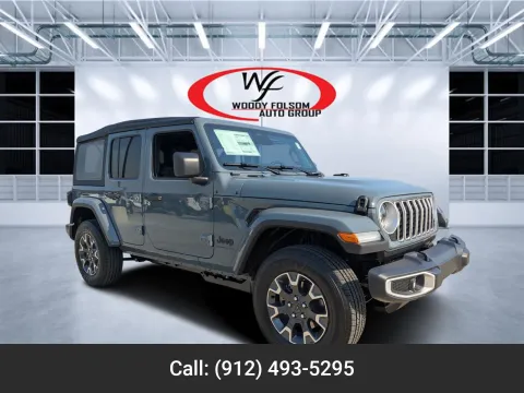 Blue 2026 Jeep Wrangler Sahara for sale in Douglas, GA