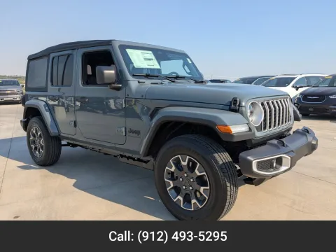 Blue 2026 Jeep Wrangler Sahara for sale in Douglas, GA