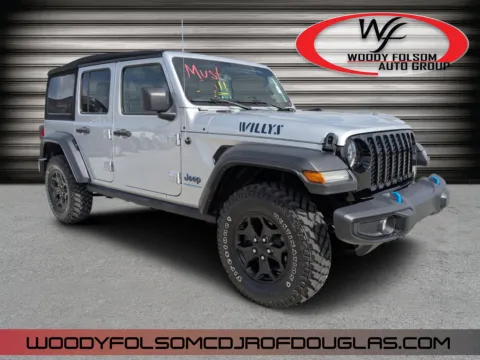 Silver 2023 Jeep Wrangler 4xe Base 4xe for sale in Douglas, GA