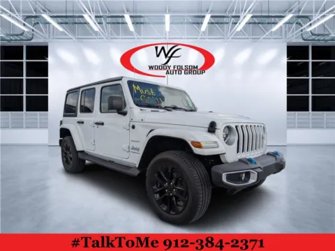White 2023 Jeep Wrangler 4xe Sahara for sale in Douglas, GA