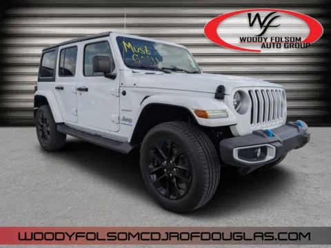 White 2023 Jeep Wrangler 4xe Sahara for sale in Douglas, GA