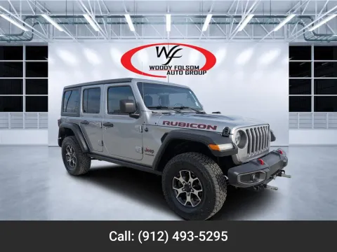 Silver 2018 Jeep Wrangler Unlimited Rubicon for sale in Douglas, GA