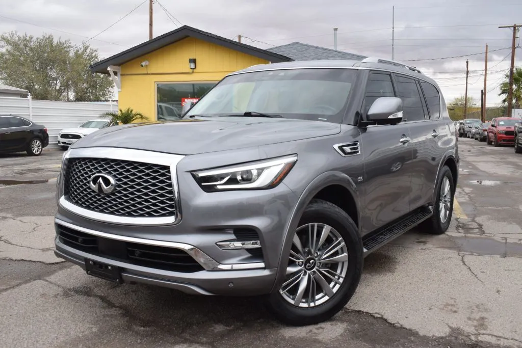 Gray 2020 INFINITI QX80 LUXE Sport Utility 4D for sale in El Paso, TX