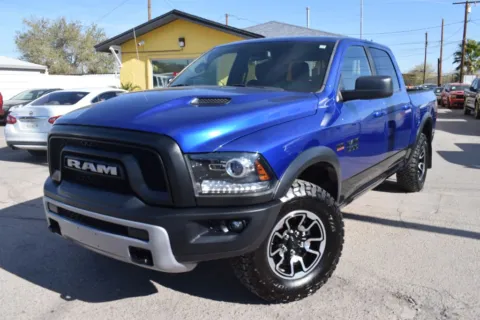Blue 2017 Ram 1500 Crew Cab Rebel Pickup 4D 5 1/2 ft for sale in El Paso, TX