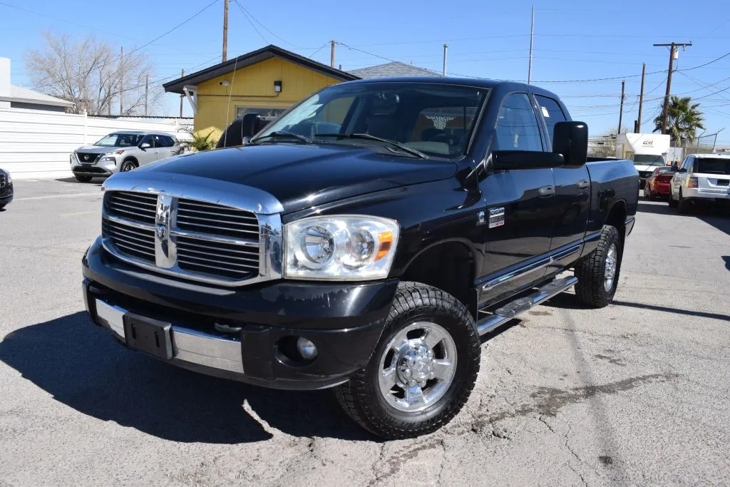 Black 2008 Dodge Ram 3500 Quad Cab Laramie Pickup 4D 6 1/4 ft for sale in El Paso, TX