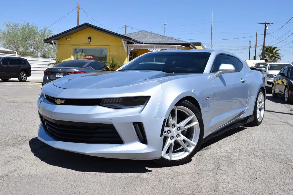 Silver 2017 Chevrolet Camaro LT Coupe 2D for sale in El Paso, TX