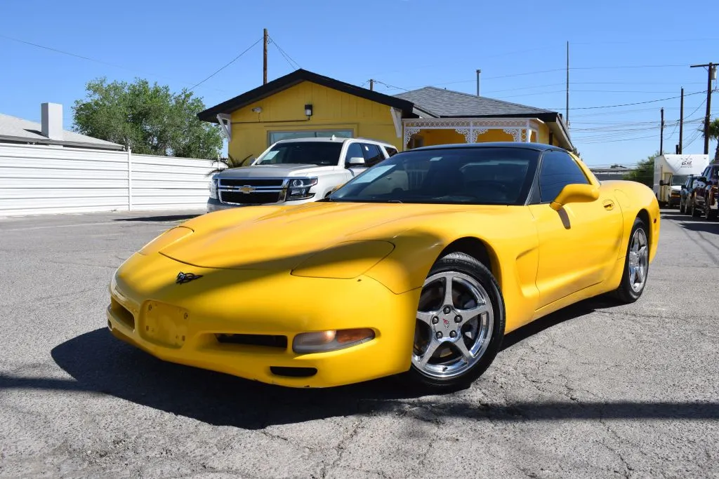Yellow 2004 Chevrolet Corvette Coupe 2D for sale in El Paso, TX