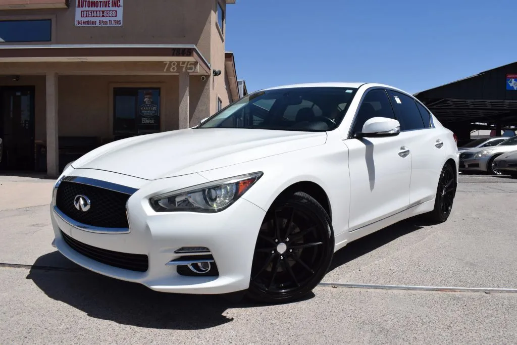 White 2014 INFINITI Q50 3.7 Premium Sedan 4D for sale in El Paso, TX