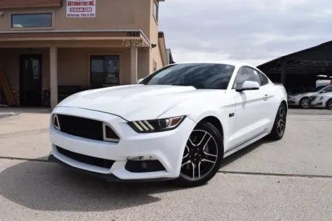 White 2016 Ford Mustang GT Premium Coupe 2D for sale in El Paso, TX