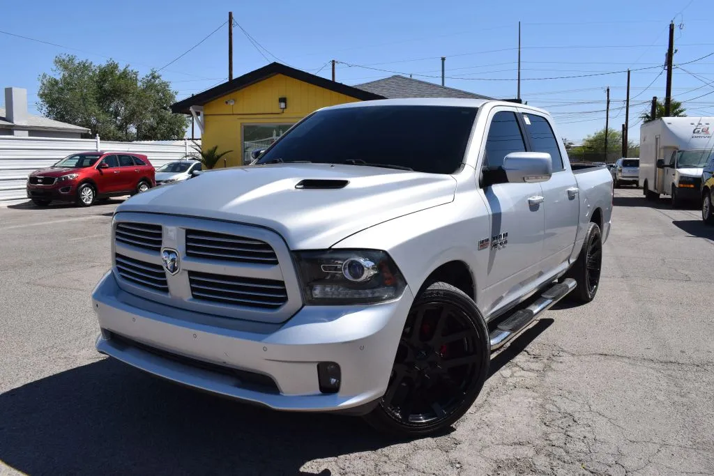 Silver 2017 Ram 1500 Crew Cab Sport Pickup 4D 5 1/2 ft for sale in El Paso, TX