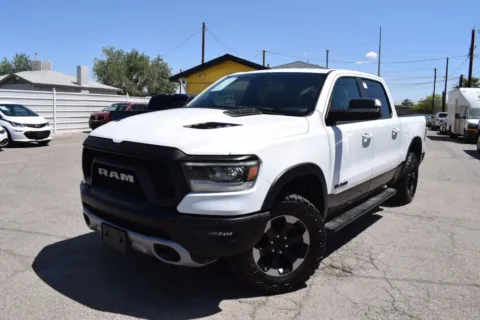 White 2020 Ram 1500 Crew Cab Rebel Pickup 4D 5 1/2 ft for sale in El Paso, TX