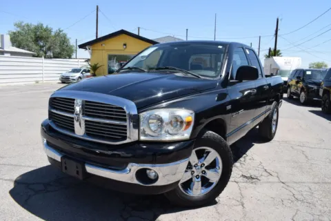 Black 2007 Dodge Ram 1500 Quad Cab SLT Pickup 4D 6 1/4 ft for sale in El Paso, TX
