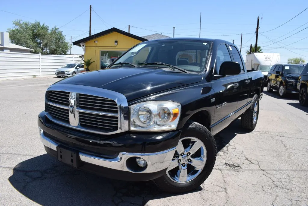 Black 2007 Dodge Ram 1500 Quad Cab SLT Pickup 4D 6 1/4 ft for sale in El Paso, TX