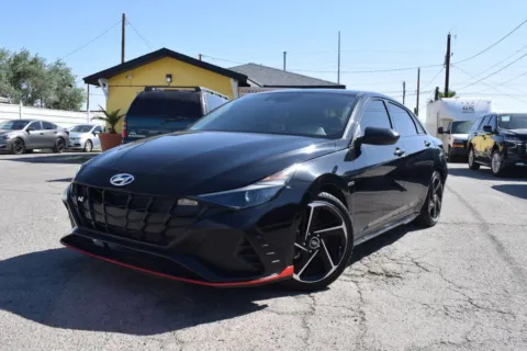 Black 2022 Hyundai Elantra N Line Sedan 4D for sale in El Paso, TX