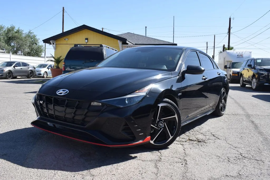 Black 2022 Hyundai Elantra N Line Sedan 4D for sale in El Paso, TX