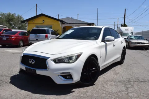 White 2019 INFINITI Q50 3.0t LUXE Sedan 4D for sale in El Paso, TX