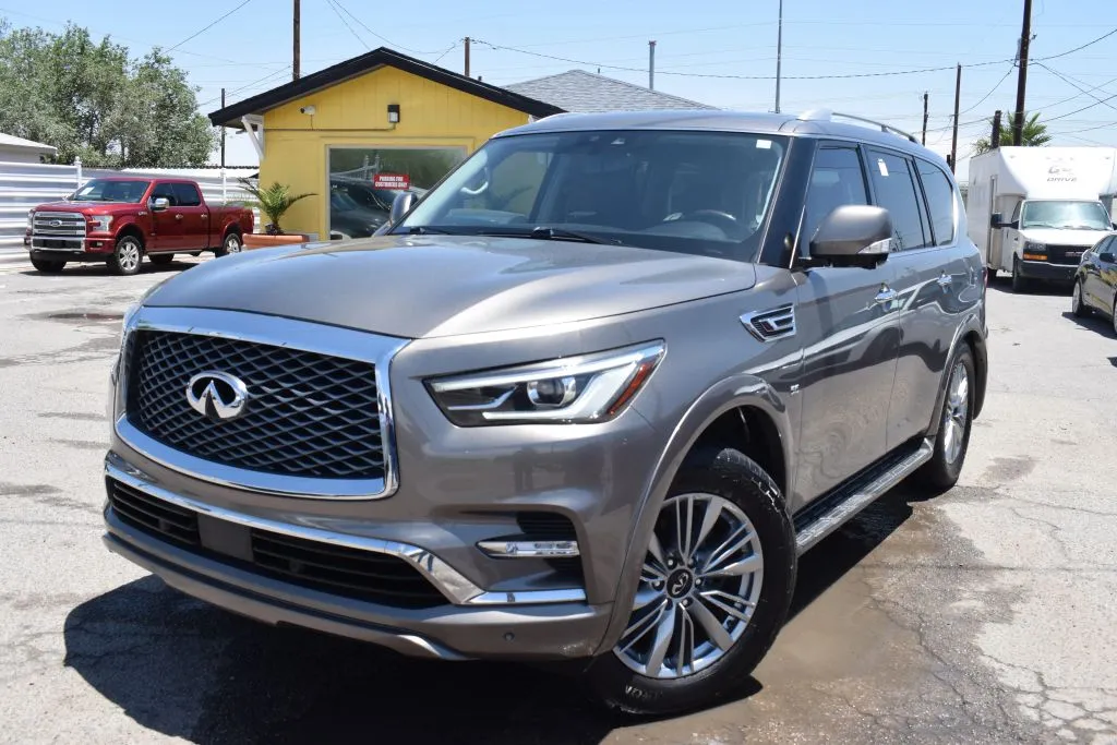 Gold 2019 INFINITI QX80 LUXE Sport Utility 4D for sale in El Paso, TX