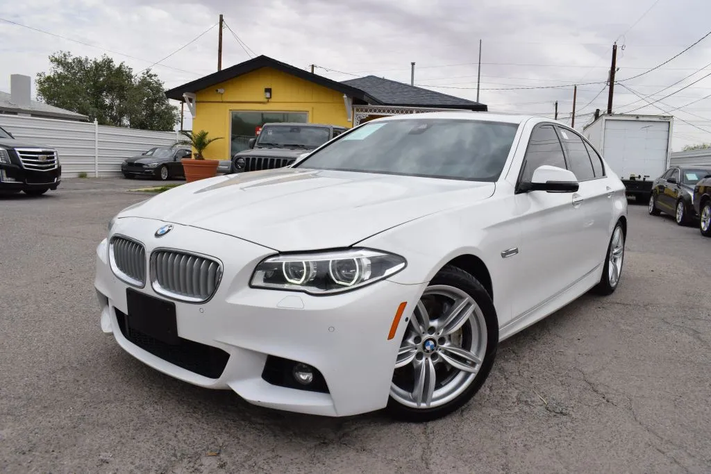 White 2016 BMW 5 Series 550i Sedan 4D for sale in El Paso, TX