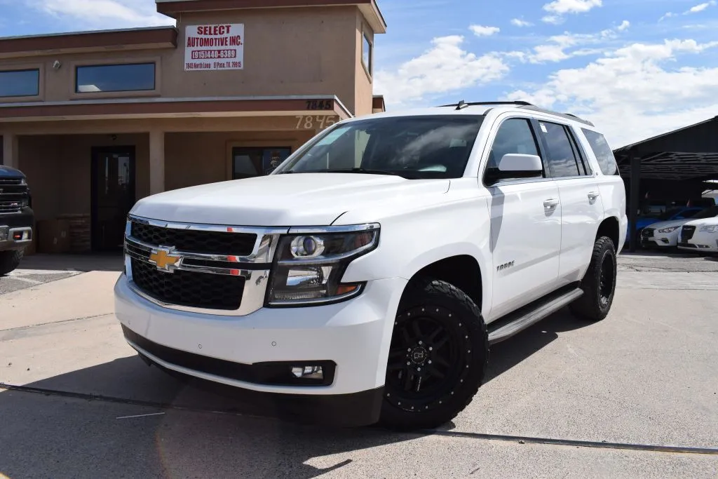 White 2015 Chevrolet Tahoe LT Sport Utility 4D for sale in El Paso, TX