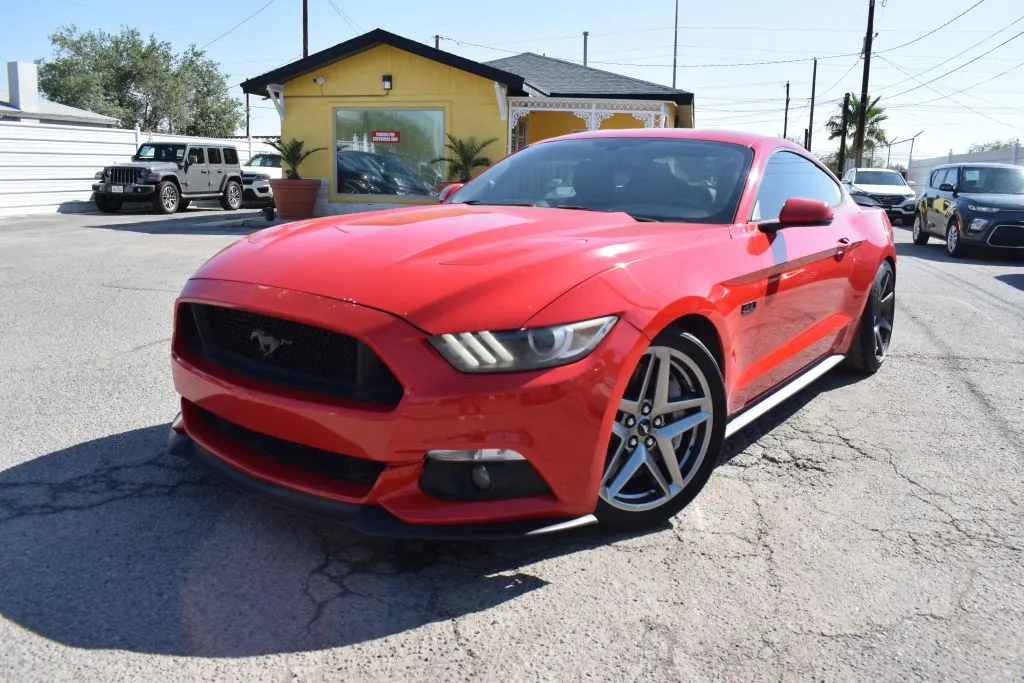 Red 2015 Ford Mustang GT Premium Coupe 2D for sale in El Paso, TX