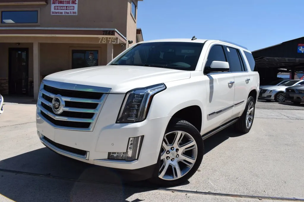 White 2015 Cadillac Escalade Premium Sport Utility 4D for sale in El Paso, TX