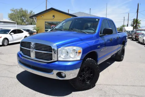 Blue 2007 Dodge Ram 1500 Quad Cab SLT Pickup 4D 6 1/4 ft for sale in El Paso, TX