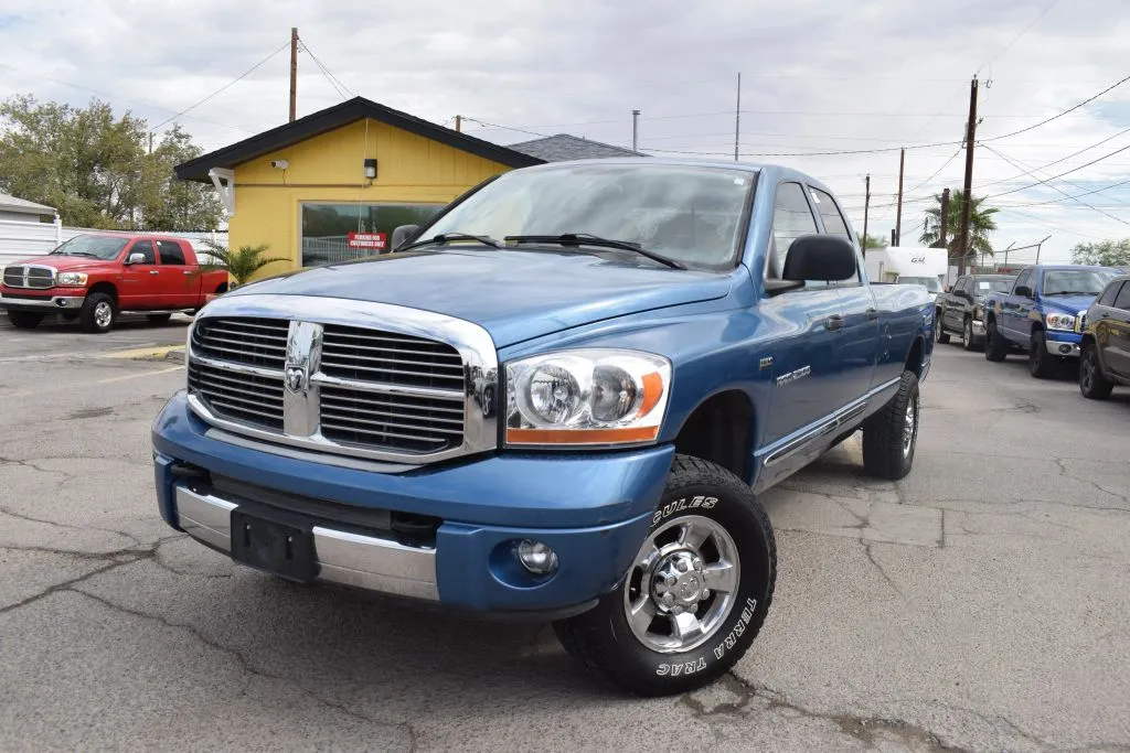 Blue 2006 Dodge Ram 2500 Quad Cab Laramie Pickup 4D 8 ft for sale in El Paso, TX