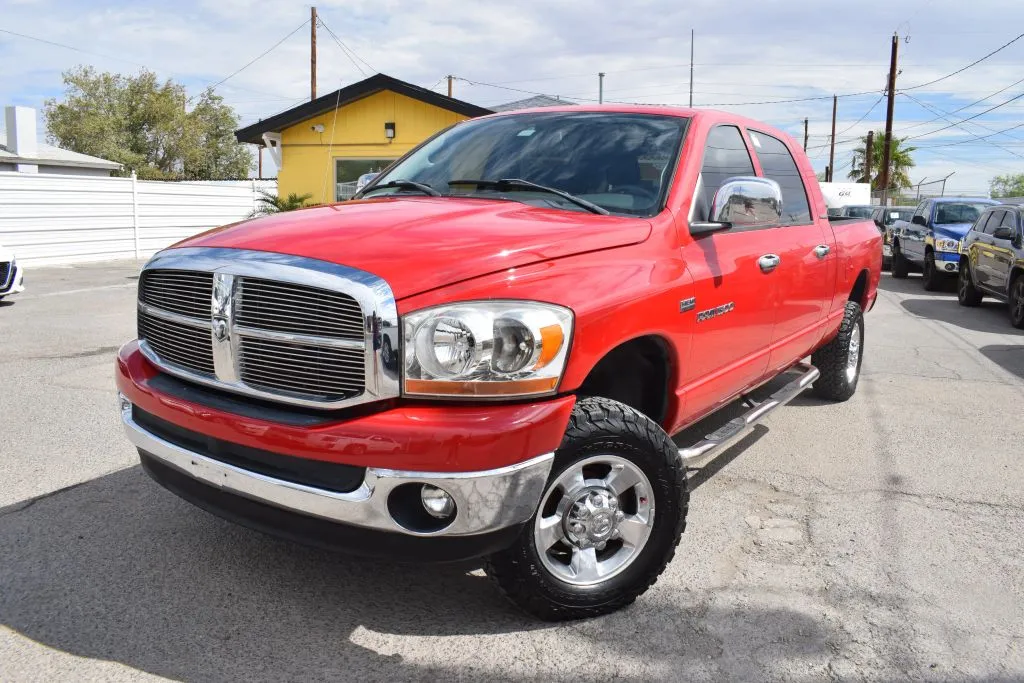 Red 2006 Dodge Ram 1500 Mega Cab SLT Pickup 4D 6 1/4 ft for sale in El Paso, TX