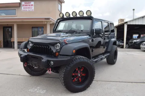 Black 2012 Jeep Wrangler Unlimited Rubicon Sport Utility 4D for sale in El Paso, TX