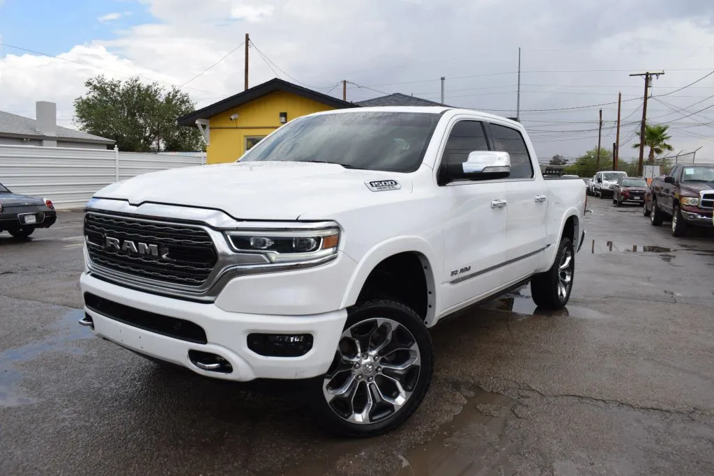 White 2020 Ram 1500 Crew Cab Limited Pickup 4D 5 1/2 ft for sale in El Paso, TX