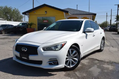 White 2015 INFINITI Q50 3.7 Sedan 4D for sale in El Paso, TX