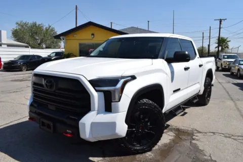 White 2023 Toyota Tundra CrewMax SR5 Pickup 4D 5 1/2 ft for sale in El Paso, TX