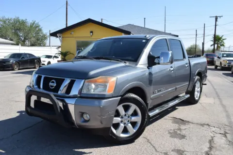 Gray 2013 Nissan Titan Crew Cab SL Pickup 4D 5 1/2 ft for sale in El Paso, TX