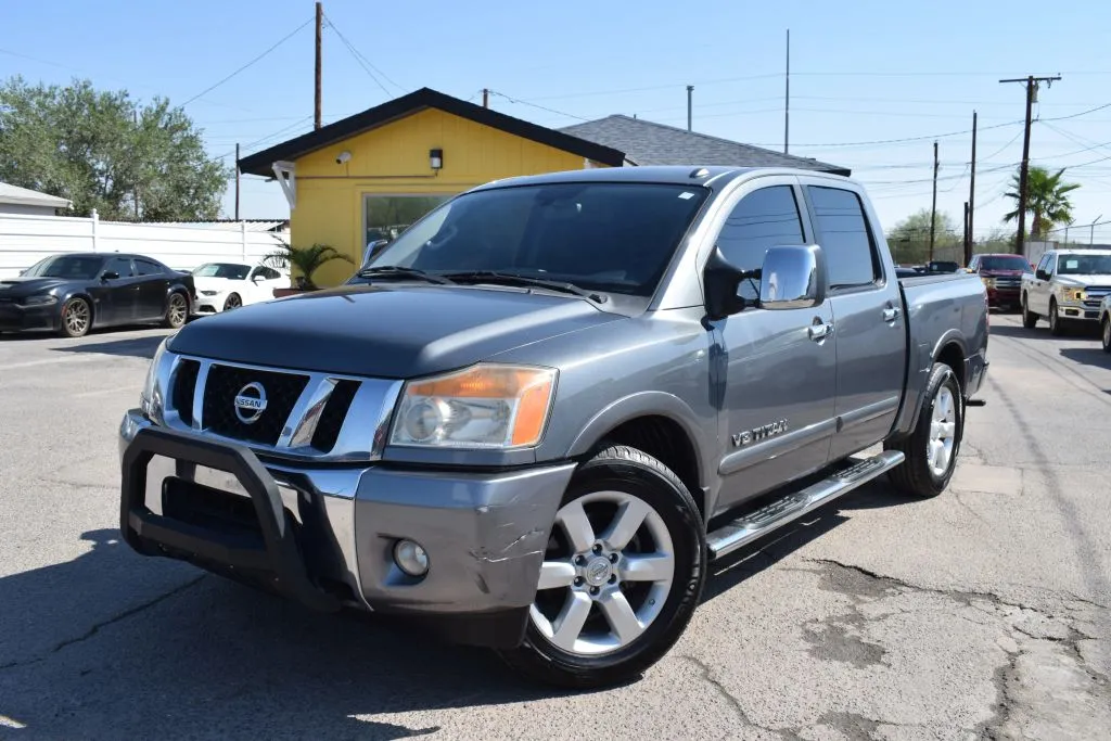 Gray 2013 Nissan Titan Crew Cab SL Pickup 4D 5 1/2 ft for sale in El Paso, TX