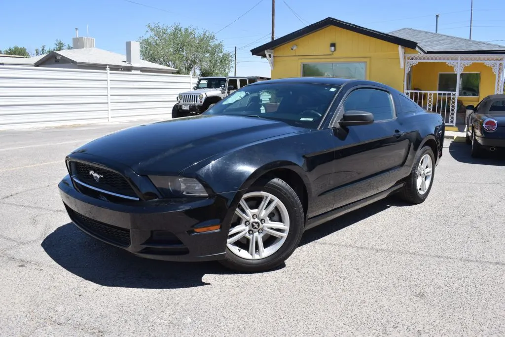 Black 2014 Ford Mustang V6 Coupe 2D for sale in El Paso, TX