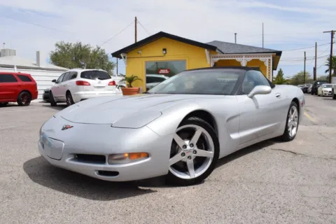 Silver 2001 Chevrolet Corvette Convertible 2D for sale in El Paso, TX